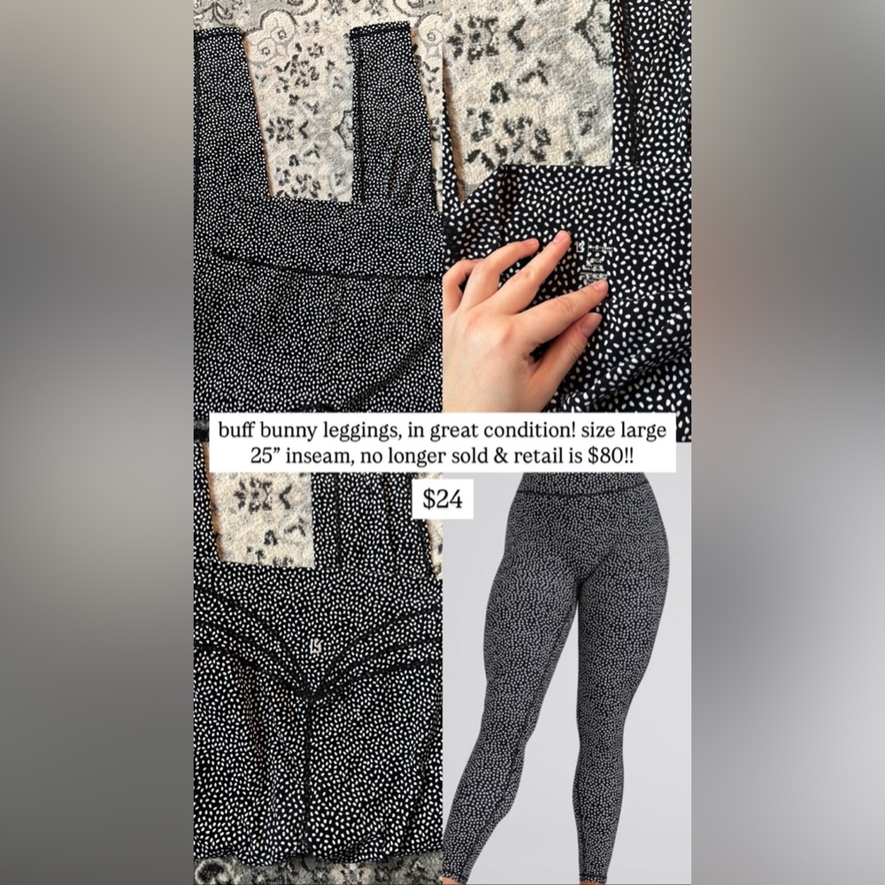 Buff Bunny Black and White Leggings